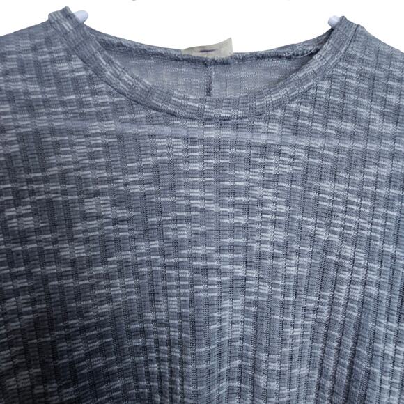 Free People Intimately Women Sheer Ribbed Crewneck Size S Minimalist Clean Girl - Picture 2 of 8